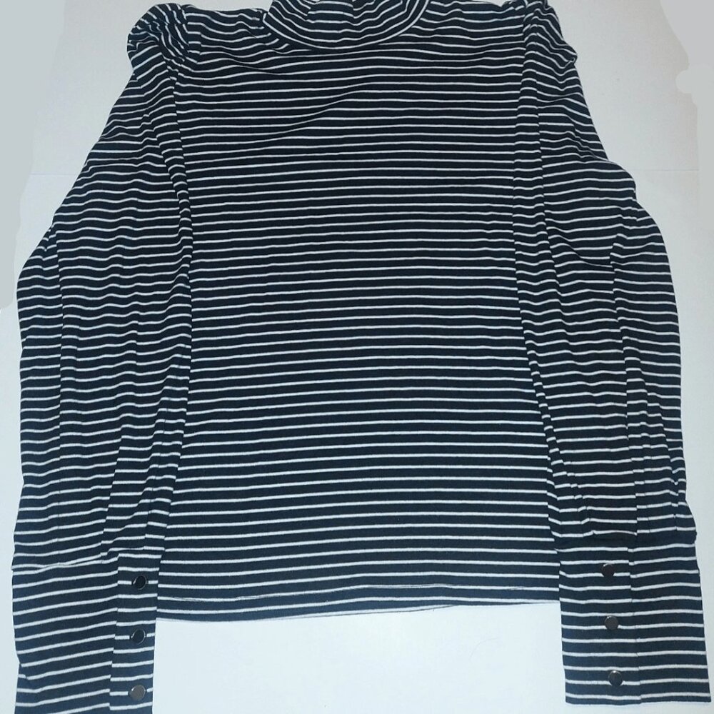 Draper James RSVP Black and White Long Sleeve Size XXL Preowned